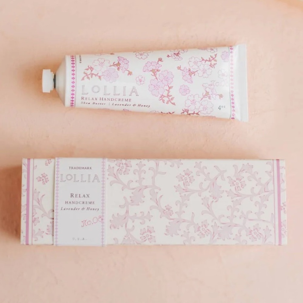 Lollia Relax Handcreme - Pink Floral Design